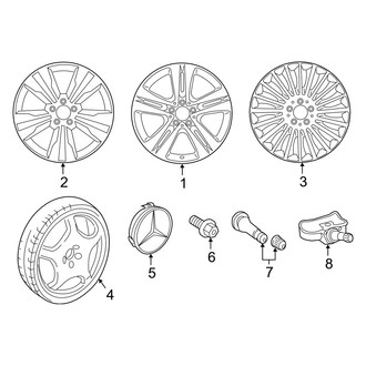 Mercedes-Benz OE - Wheels (18" & 19" Wheels), (Sedan)