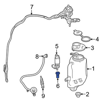 Mercedes-Benz OE - Windshield Washer Pump Grommet