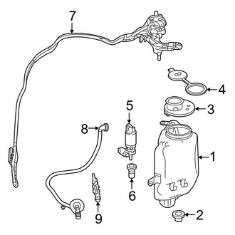 Mercedes-Benz OE - Windshield - Washer Components