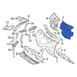Mercedes-Benz OE - Left Engine Compartment Insulation