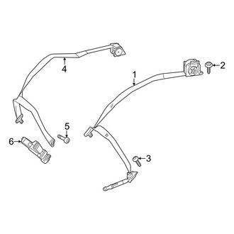Mercedes-Benz OE - Restraint Systems - Rear Seat Belts (Sedan)