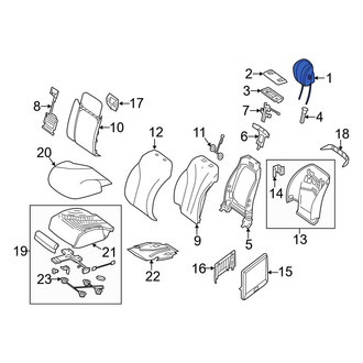 Mercedes-Benz OE - Front Right Headrest