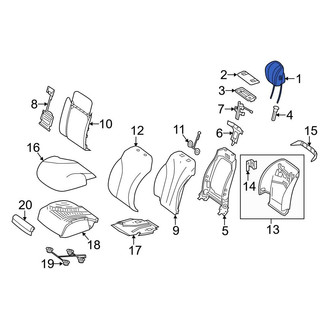Mercedes-Benz OE - Front Left Headrest