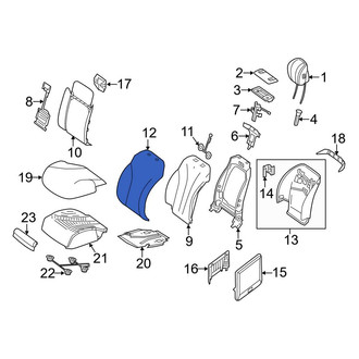 Mercedes-Benz OE - Front Left Seat Back Cushion Cover