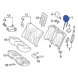 Mercedes-Benz OE - Rear Outer Headrest