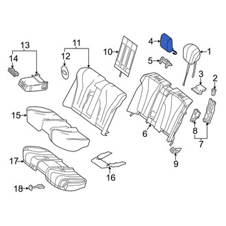Mercedes-Benz OE - Rear Center Headrest