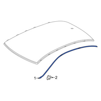 Mercedes-Benz OE - Left Roof Panel Reveal Molding