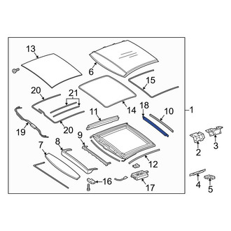 Mercedes-Benz OE - Rear Sunroof Cover