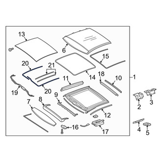 Mercedes-Benz OE - Sunroof Cable