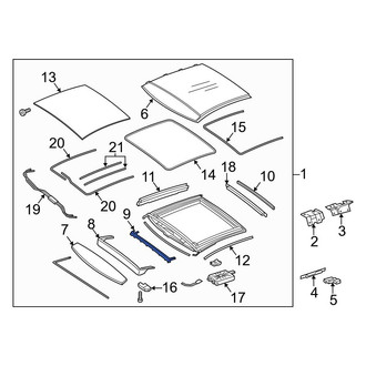 Mercedes-Benz OE - Front Sunroof Opening Trim