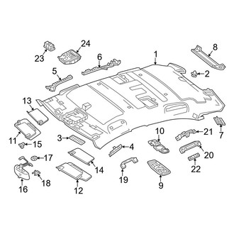 Mercedes-Benz OE - Roof - Interior Trim (Sedan)