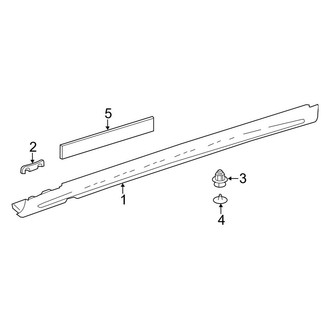 Mercedes-Benz OE - Pillars, Rocker & Floor - Exterior Trim (W/O AMG Line), (Sedan)