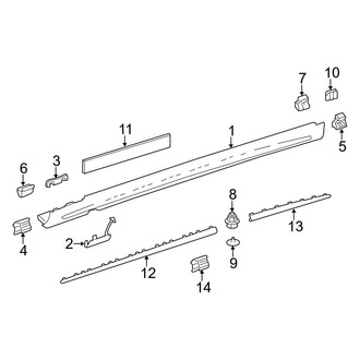 Mercedes-Benz OE - Pillars, Rocker & Floor - Exterior Trim (With AMG Line), (Sedan)
