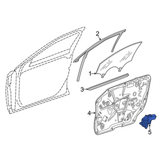 Mercedes-Benz OE - Front Left Window Motor