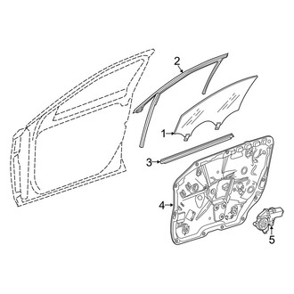 Mercedes-Benz OE - Front Door - Glass & Hardware (Sedan)