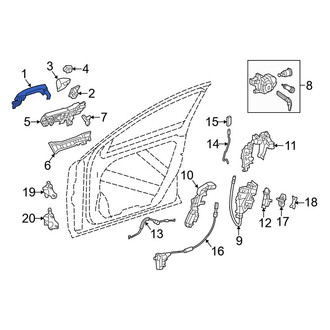 Mercedes-Benz OE - Rear Left Outer Exterior Door Handle