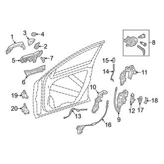 Mercedes-Benz OE - Front Door - Lock & Hardware (Sedan)