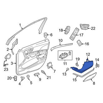 Mercedes-Benz OE - Rear Left Door Armrest