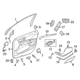 Mercedes-Benz OE - Front Door - Interior Trim