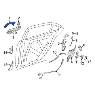 Mercedes-Benz OE - Front Right Outer Exterior Door Handle