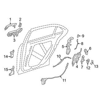 Mercedes-Benz OE - Rear Door - Lock & Hardware (Sedan)