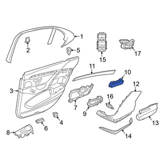 Mercedes-Benz OE - Rear Door Panel Insert