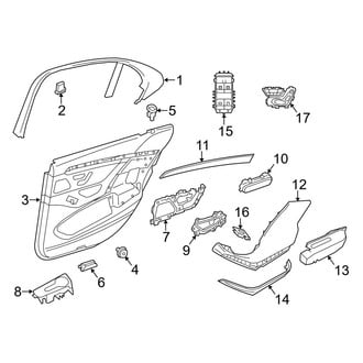 Mercedes-Benz OE - Rear Door - Interior Trim