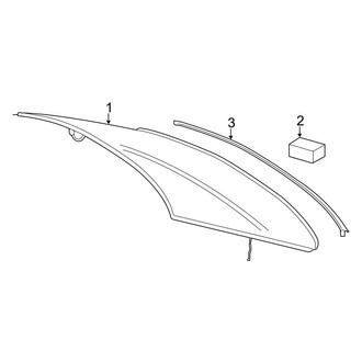 Mercedes-Benz OE - Back Glass - Glass (Sedan)