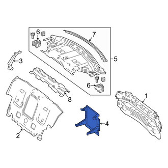 Mercedes-Benz OE - Left Upper Partition Panel Bracket