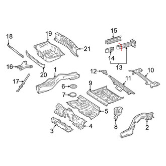 Mercedes-Benz OE - Rear Body & Floor - Floor & Rails