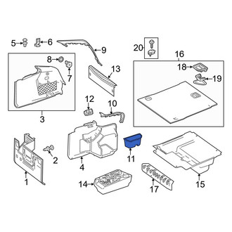 Mercedes-Benz OE - Rear Trunk Floor Storage Box
