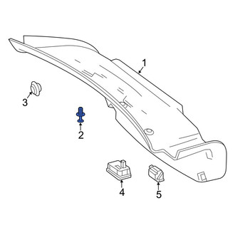 Mercedes-Benz OE - Deck Lid Trim Clip