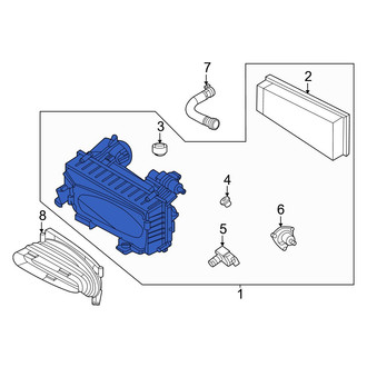 Mercedes-Benz OE - Left Air Filter and Housing Assembly