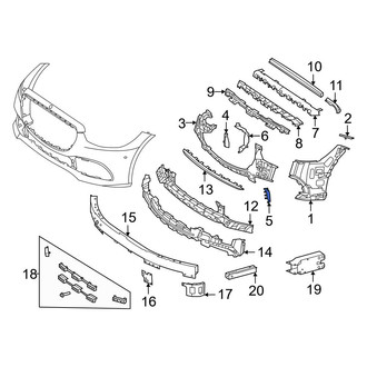 Mercedes-Benz OE - Front Left Bumper Seal