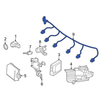 Mercedes-Benz OE - Front Parking Aid System Wiring Harness