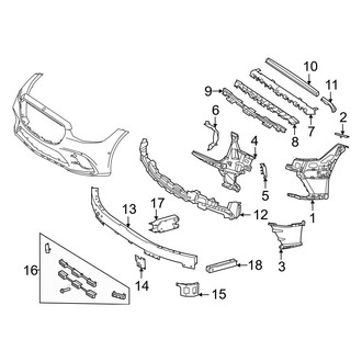 Mercedes-Benz OE - Front Bumper & Grille - Bumper & Components