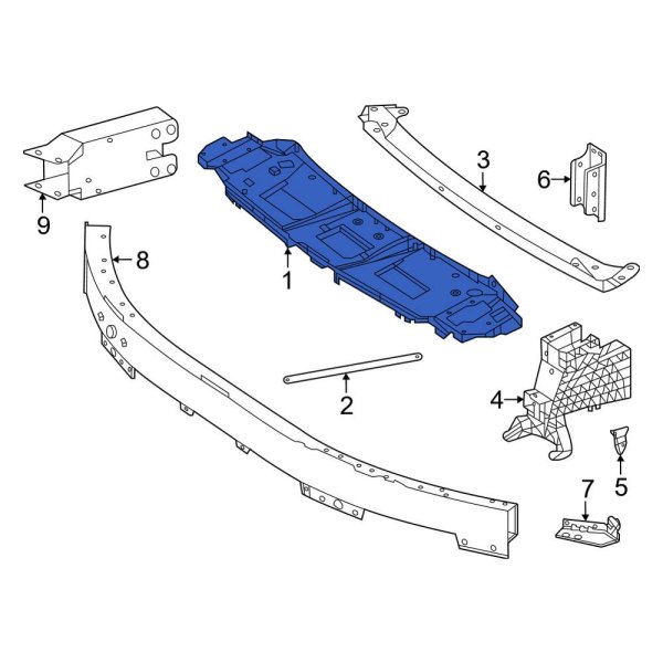 Radiator Support Tie Bar