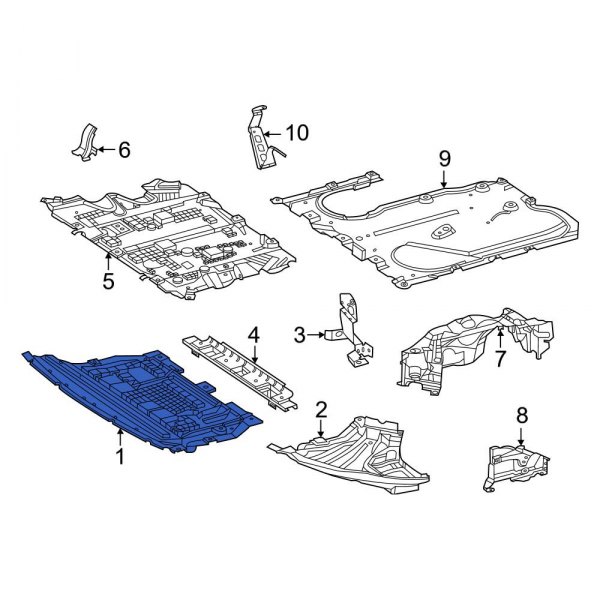 Radiator Support Splash Shield