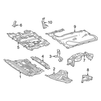 Mercedes-Benz OE - Radiator Support - Splash Shields