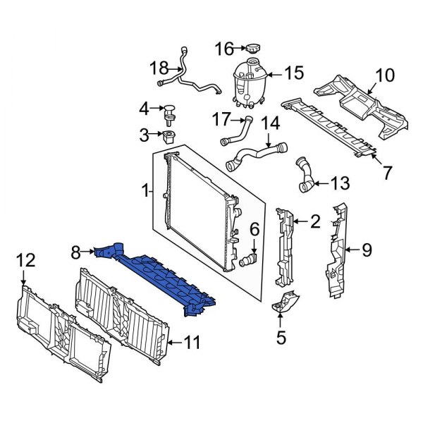 Radiator Support Baffle