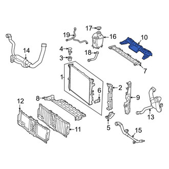 Mercedes-Benz OE - Front Radiator Support Air Duct