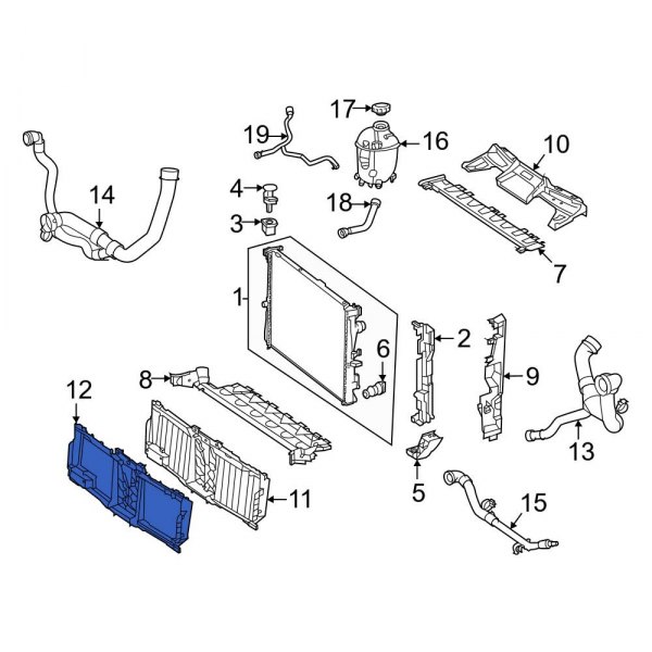 Radiator Shutter Bracket