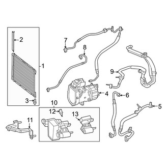 Mercedes-Benz OE - Air Conditioner & Heater - Condenser, Compressor & Lines
