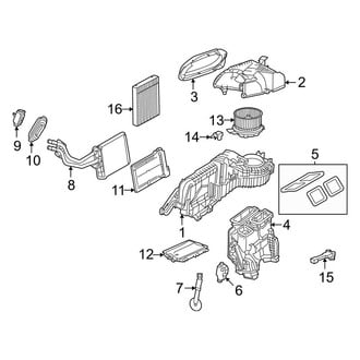 Mercedes-Benz OE - Air Conditioner & Heater - Evaporator & Heater Components (Front)
