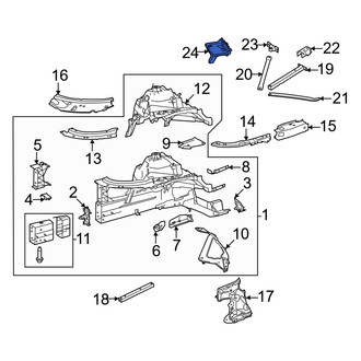 Mercedes-Benz OE - Front Battery Tray