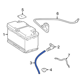 Mercedes-Benz OE - Front Battery Vent Tube