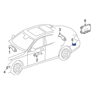 Mercedes-Benz OE - Rear Right Keyless Entry Sensor