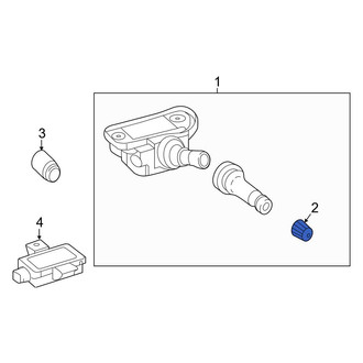 Mercedes-Benz OE - Tire Pressure Monitoring System (TPMS) Valve Stem Cap