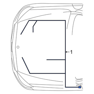 Mercedes-Benz OE - Left Engine Wiring Harness