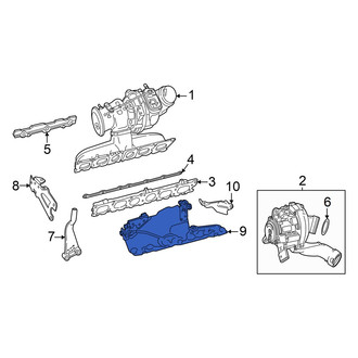 Mercedes-Benz OE - Right Turbocharger Mount Heat Shield